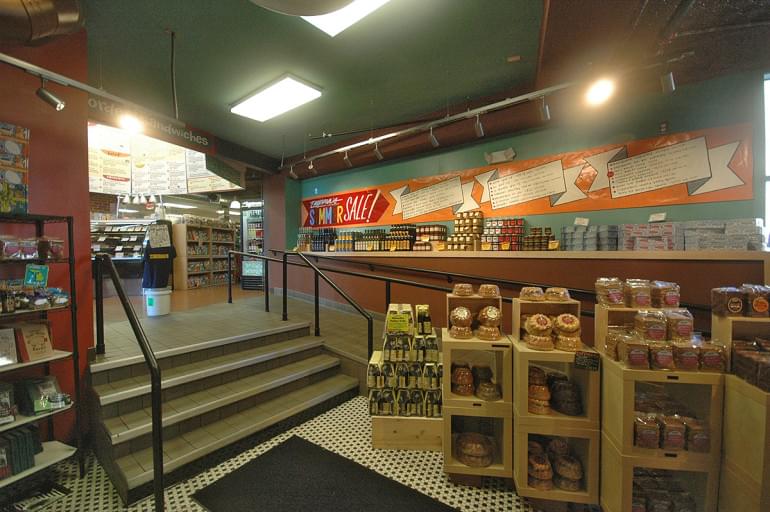 This Zingerman's display area connects the addition to the old building