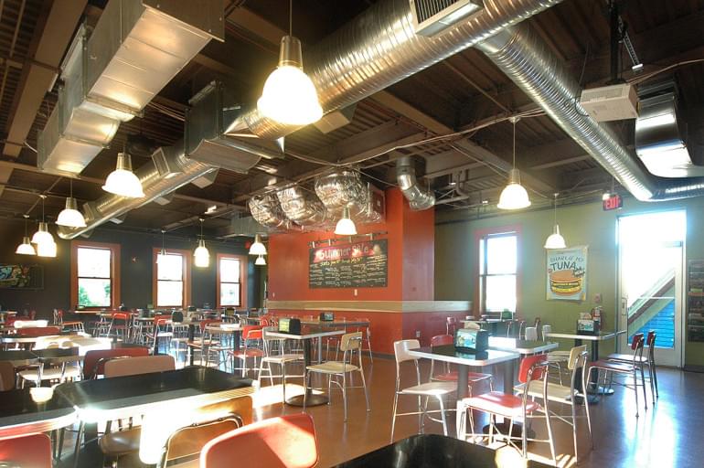 Zingerman's new upper-level seating area