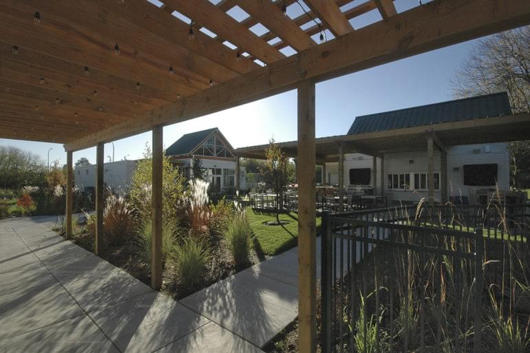 Ann Arbor Racquet Club pergola and concession building