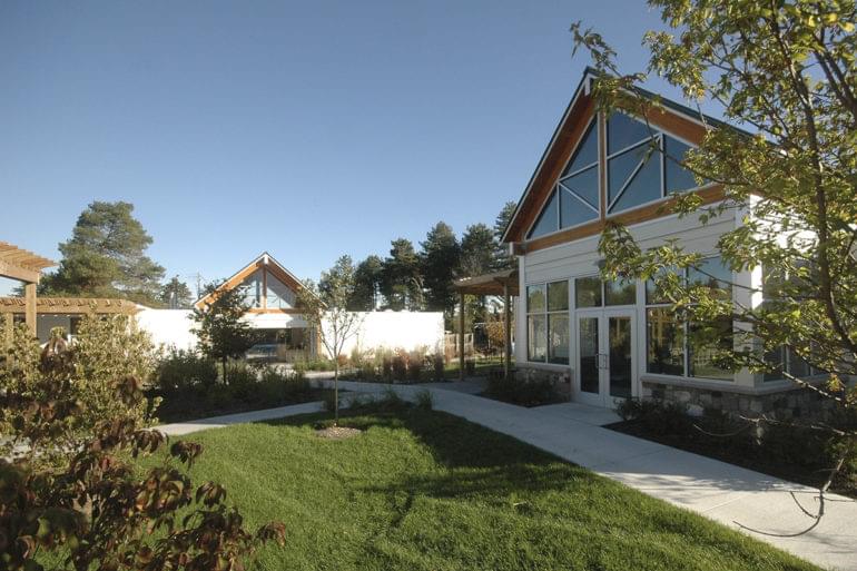 Ann Arbor Racquet Club tennis building and poolhouse