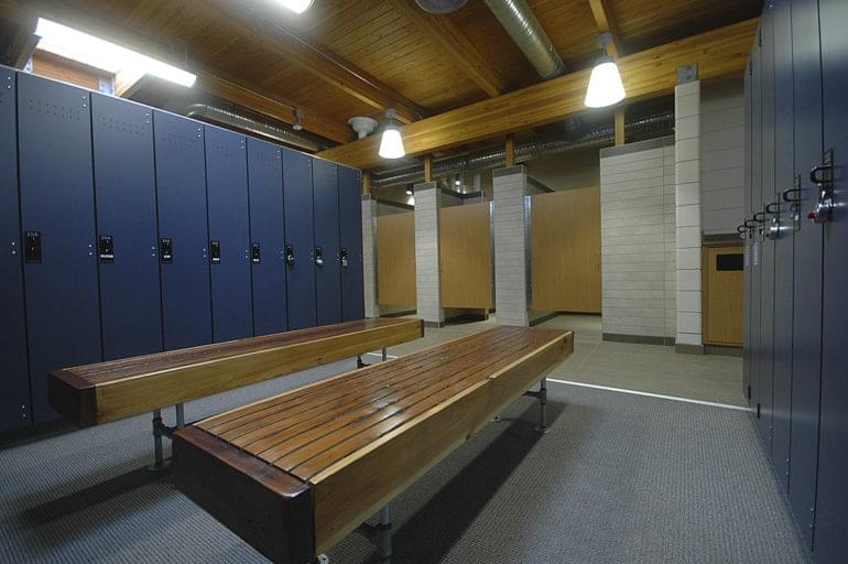 Ann Arbor Racquet Club tennis building locker room