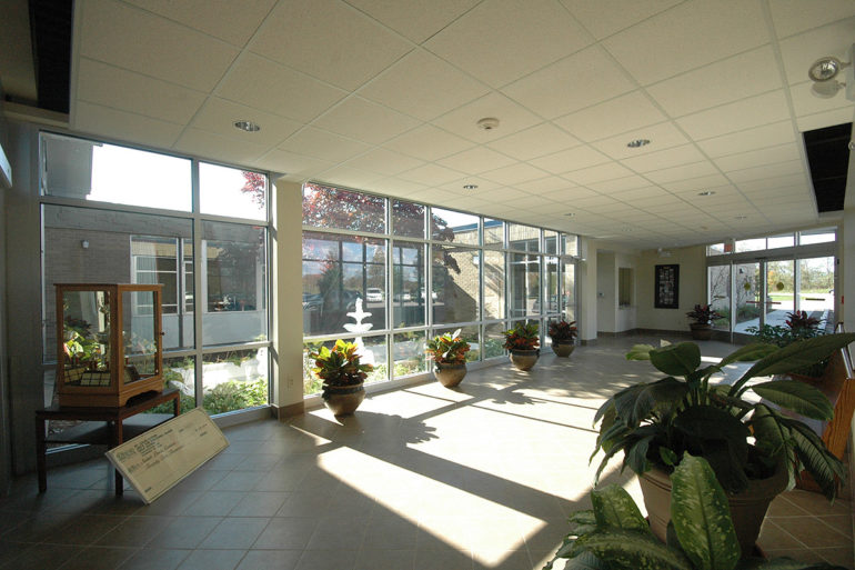 St Louis Center lobby